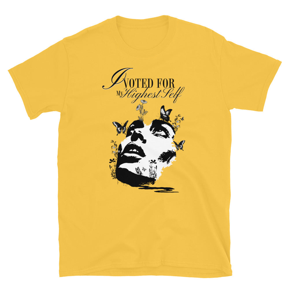 I Voted For My Highest Self TShirt - Daisy Color - https://ascensionemporium.net